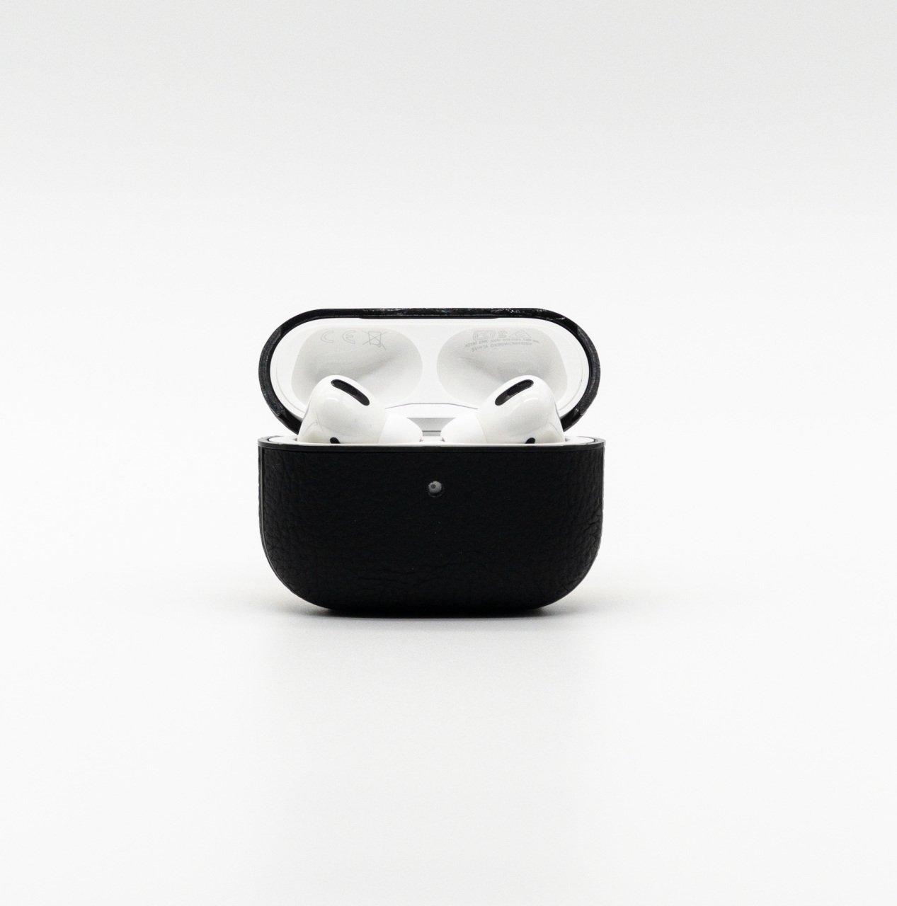 Airpods Uyumlu Deri Koruyucu Kılıf Siyah