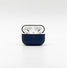 Airpods Uyumlu Deri Koruyucu Kılıf Parliament Mavi
