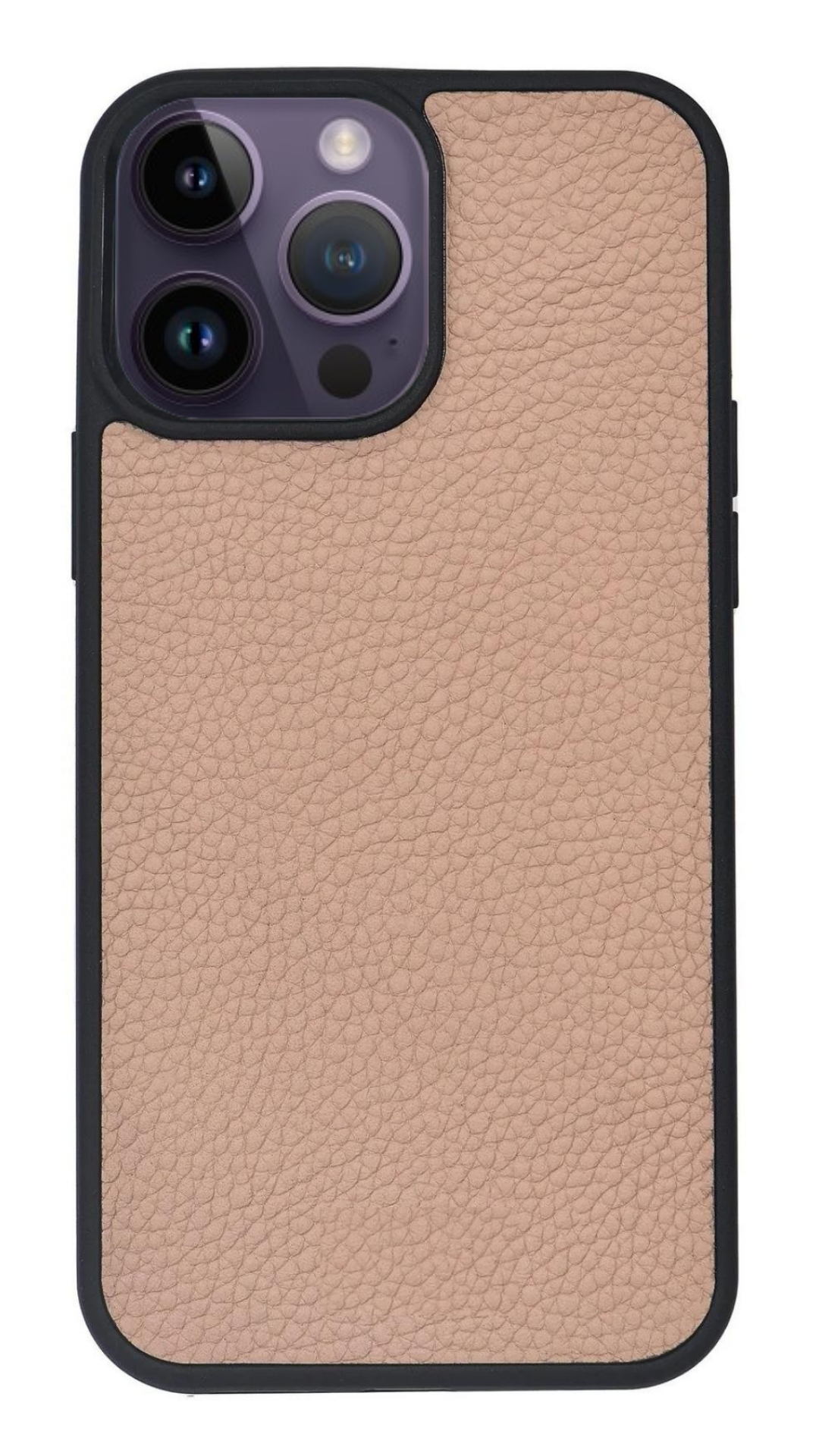 iPhone Uyumlu Deri Kılıf Togo-Pudra