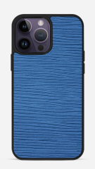 iPhone Uyumlu Deri Kılıf Epi -Sax Mavi