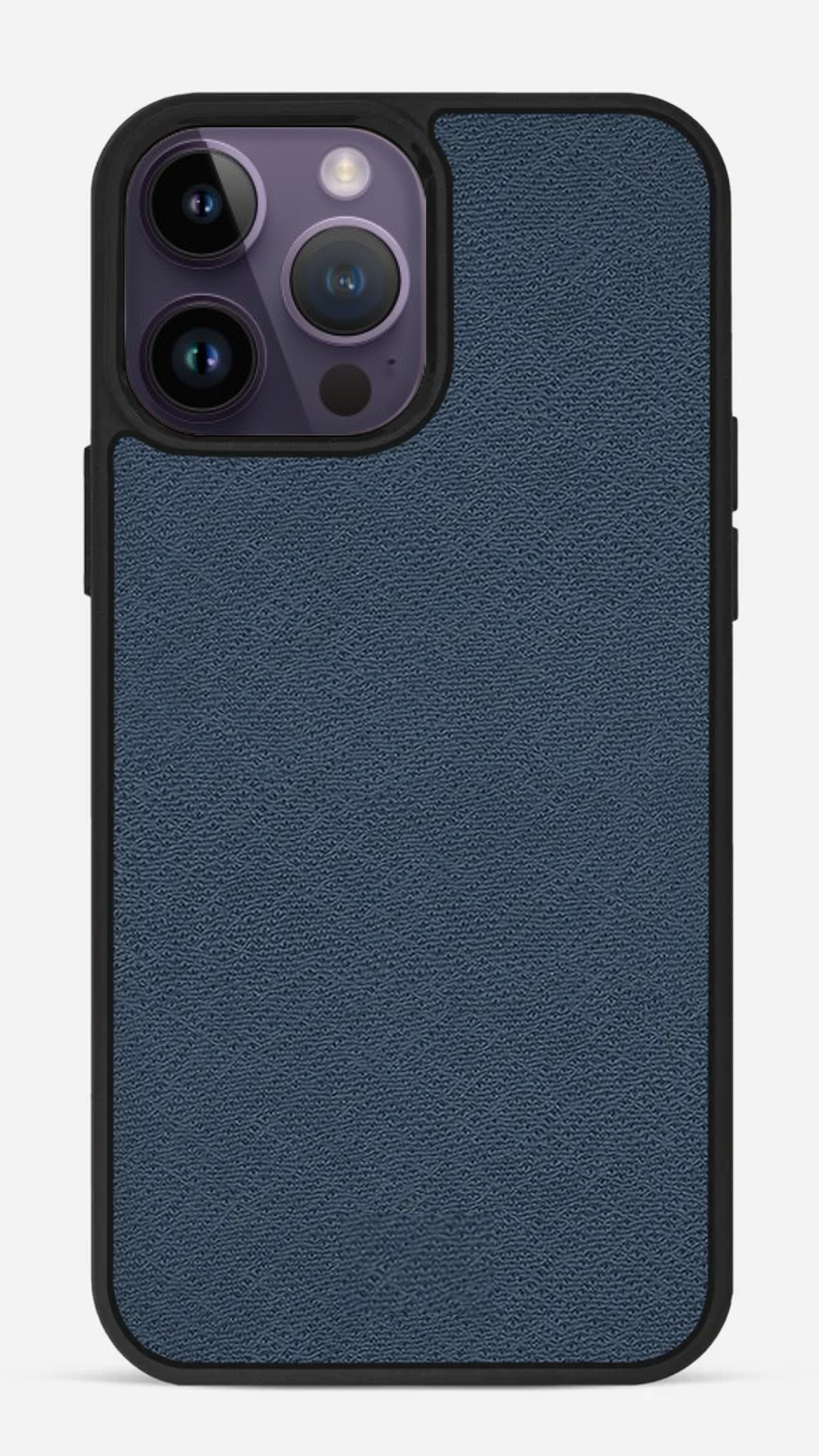 iPhone Uyumlu Deri Kılıf Saffiano-Lacivert