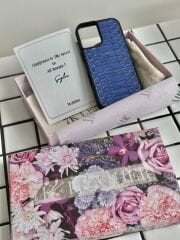 Genuine Python Snake Leather-Deep Blue