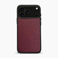 iPhone Uyumlu Deri Kılıf Togo-Bordo